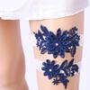 Beautiful Pink Lace Bridal Garter Set with Rhinestone Wedding Garters for Brides view 3