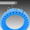 Mi Scooter Tires, Ourleeme Fluorescent Tire, Luminous Solid Tire Honeycomb Rubber Solid Tire Front/Rear Tire Replacement Spare Wheel for Xiaomi M365 Scooter view 3