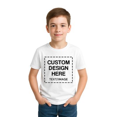 Custom Shirts for Kids Personalized Cotton T Shirts for Boys Girls Children Customized DTF Print Custom Kids Shirt Tshirt Upload Your Design X-Large White Tshirt