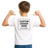 Custom Shirts for Kids Personalized Cotton T Shirts for Boys Girls Children Customized DTF Print Custom Kids Shirt Tshirt Upload Your Design X-Large White Tshirt view 2