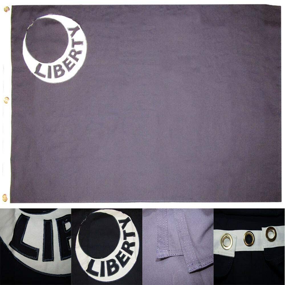 MWS 3x5 Embroidered Liberty in Moon Premium 100% Cotton Flag 3'x5' Banner Grommets