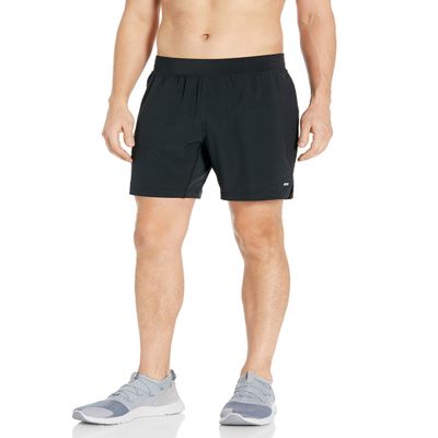 Amazon Essentials Men's Athletic Running Training Shorts, Performance Stretch Woven Workout Shorts, 7, Black  Original, X-Large