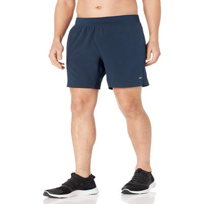 Amazon Essentials Men's Athletic Running Training Shorts, Performance Stretch Woven Workout Shorts, 7, Navy - Original, X-Large