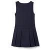 French Toast Girls 4-14 Pleated Jumper with Heart Zipper - Navy, 6X view 2