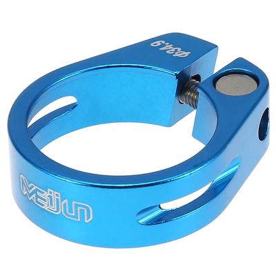 Seat Post Clamp, 34.9mm Aluminum Alloy Seat Post Clip for Mountain & Road Bikes Cycling Seat Post Lock(Blue) And Spare Parts 34.9 Seatpost Clamp Seatpost Clamp
