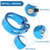Seat Post Clamp, 34.9mm Aluminum Alloy Seat Post Clip for Mountain & Road Bikes Cycling Seat Post Lock(Blue) And Spare Parts 34.9 Seatpost Clamp Seatpost Clamp view 3
