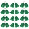 Hooshing 12PCS Green Pom Poms Cheerleading Metallic Foil Pompoms with Plastic Handles for Team Spirit Sports Dance Party view 1