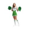 Hooshing 12PCS Green Pom Poms Cheerleading Metallic Foil Pompoms with Plastic Handles for Team Spirit Sports Dance Party view 3