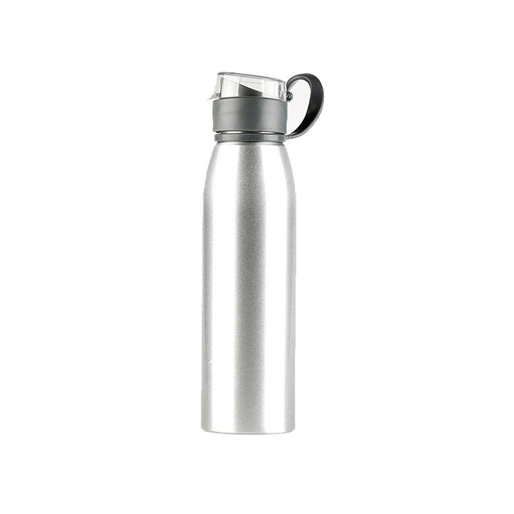 dsvsv 400ML Water Bottle Single Layer Vacuum Insulated Aluminum Small Mouth - Leak Proof Sports Bottle - BPA Free Sport Cap for School, Office & Outdoor Hiking,Running,Camping S-79 (Metallic)