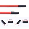 100 Pieces Bike Bicycle Plastic 5mm Brake Cable Housing Ferrule End Caps and 100 Pieces Plastic Bike Shift Cable End Caps Crimp 4mm Shifter Housing Wire Line Pipe Ferrules (Total 200 Pieces) view 3