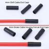 100 Pieces Bike Bicycle Plastic 5mm Brake Cable Housing Ferrule End Caps and 100 Pieces Plastic Bike Shift Cable End Caps Crimp 4mm Shifter Housing Wire Line Pipe Ferrules (Total 200 Pieces) view 4