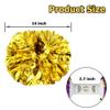 Hooshing 2PCS Gold Pom Poms Cheerleading with Baton Handle Cheering for Girls Team Spirit Sports Dance view 2