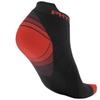 Physix Gear Short Compression Socks for Men & Women - Best Low Compression Socks Women & Men with Arch Support, Ideal for Running, Plantar Fasciitis comfort, and Swelling - Ankle, Black/Red, S/M view 1