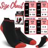 Physix Gear Short Compression Socks for Men & Women - Best Low Compression Socks Women & Men with Arch Support, Ideal for Running, Plantar Fasciitis comfort, and Swelling - Ankle, Black/Red, S/M view 4