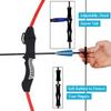 Mxessua 45" Youth Bow and Arrows Set for Kids 8-12 Teens Recurve Archery Beginner Gift Longbow Kit 9 Arrows, 4 Target Face Toy for Backyard Game Age 12-14 14-16 Red view 4