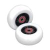 AlveyTech 76 mm x 30 mm Caster Wheels for the Razor Crazy Cart (V7+), Shift (V1+), and the XL (V3+) (Set of 2) (White Wheel Black Hub) - Replacement Scooter Wheel Parts, Kids Drifting E-Scooter view 1