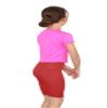 Janisramone Girls Shorts - Sports Cycling Shorts for Girls - Bike, Dance, Cycling Shorts for Kids Rust view 2