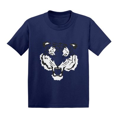Tiger Face - Fierce Spirit Animal Infant/Toddler Cotton Jersey T-Shirt (Navy, 24 Months)