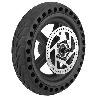 Scooter Wheel Hub Tyre, Shock Absorbing Anti Explosion Honeycomb Electric Scooter Rear Tire Wheel Replacement Set Compatible with Mijia M365 Electric Scooter
