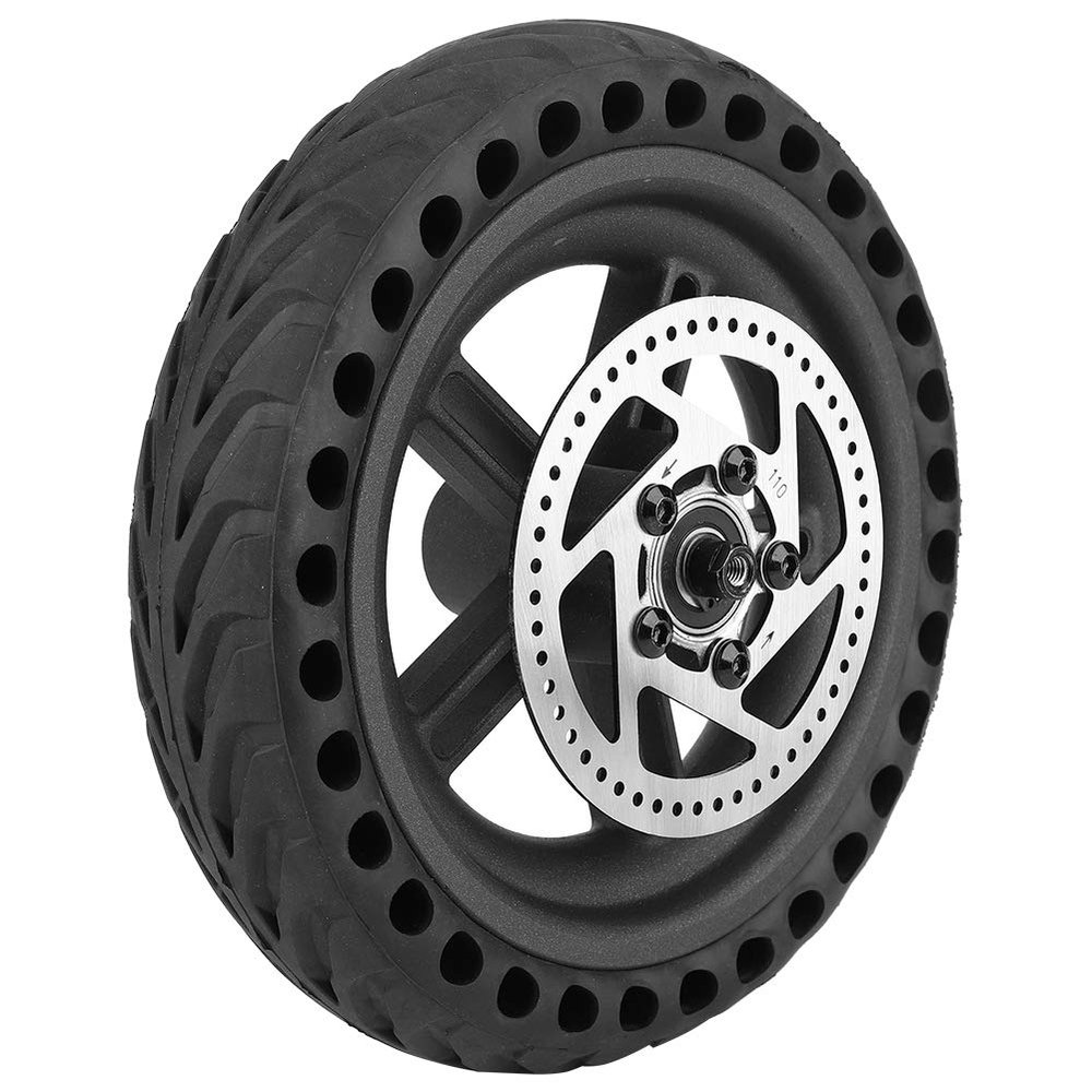Scooter Wheel Hub Tyre, Shock Absorbing Anti Explosion Honeycomb Electric Scooter Rear Tire Wheel Replacement Set Compatible with Mijia M365 Electric Scooter