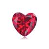 0.32-0.40 Cts of 4 mm AAA Heart Cut Swiss Rough Synthetic Corundum Ruby (1 pc) Loose Gemstone view 1