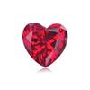0.32-0.40 Cts of 4 mm AAA Heart Cut Swiss Rough Synthetic Corundum Ruby (1 pc) Loose Gemstone view 2