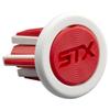 STX Lacrosse Elite Handle End Cap, 2-Pack - White/Red view 1