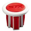 STX Lacrosse Elite Handle End Cap, 2-Pack - White/Red view 2