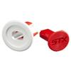 STX Lacrosse Elite Handle End Cap, 2-Pack - White/Red view 3