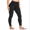 Colorfulkoala Women's High Waisted Tummy Control Workout Leggings 7/8 Length Yoga Pants with Pockets (S, Deep Grey Camo) view 3