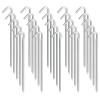 OK5STAR Metal Tent Stakes Heavy Duty 9 Inch, 25 Pack Camping Tarp Stakes, Ground Stakes Yard Stakes Canopy Anchors for Inflatables, Outdoor Decorations view 1