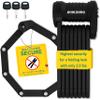 KOHLBURG Security Folding Lock only 2.2 lbs - 35" Foldable Bicycle Lock - German Security Standard - Very Secure Folding Bike Lock - Compact Heavy Duty Bike Lock with Keys & Bracket for e Bike Scooter view 1
