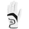 Amy Sport Golf Gloves Men Right Handed Golfer Left Hand 1 or 3 Pack PU Leather All Weather Grip Soft Breathable Flexible for Mens (Pure White-1 Pack, M/Large, Left) view 1