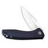 CIVIVI Liner Lock Folding Knife Baklash 3.5" Satin Blade G10 Handles, Reversible Pocket Clip C801C (Black) view 4
