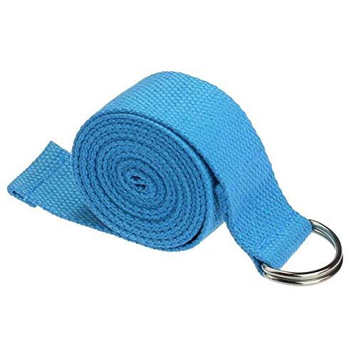 Anixl Yoga Stretch Strap D-Ring Belt Waist Leg Exercise Resistance Fitness Bands
