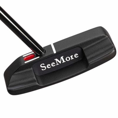 New SeeMore Black Si2w Offset W/Aluminum Insert Putter 35" RH