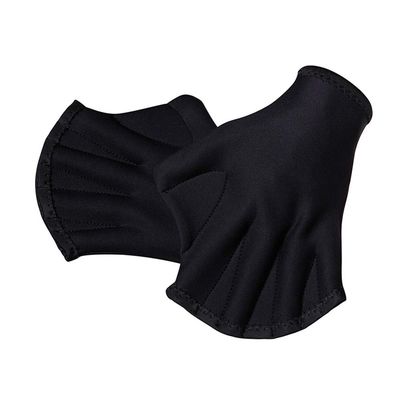 1 Pair Aquatic Swimming Gloves, Frog Webbed Fitness Water Resistance Training Gloves / Neoprene Full Finger Gloves for Pool Playing Diving - Free Size
