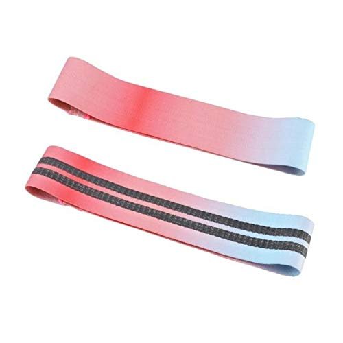 Anixl Resistance Band Ring Shape Gradient Color Strap Yoga Belts Fitness Body Building Leg