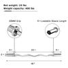 Goplus Olympic EZ Curl Bar for Strength Training, 47 Solid Steel Barbell Weight Lifting Bar, Home Gym Equipment with Chrome Sleeves, Copper Sleeve & Bearing Connection (Silver White) view 3