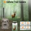 OUTDOOR EXPERT 4G Cellular Trail Camera,36MP Hunting Camera with No Glow 940nm IR Led Night Vision,HD Video IP66 Waterproof Game Cam,90FT Flash Range Wildlife Monitor view 3