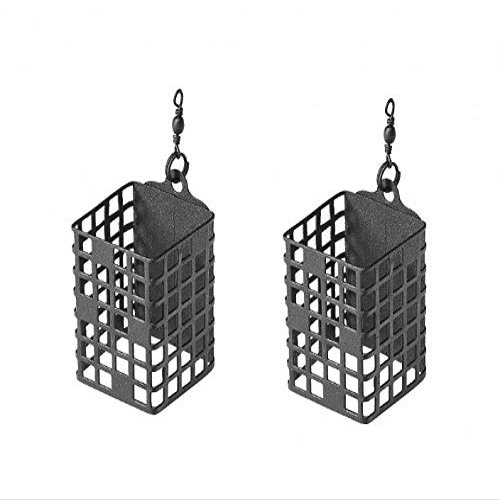 Mivardi M-CFS10 Cage Feeder Premium Square 0.4 oz (10 g) (2 pcs) 0.4 oz (10 g), Black M-CFS10