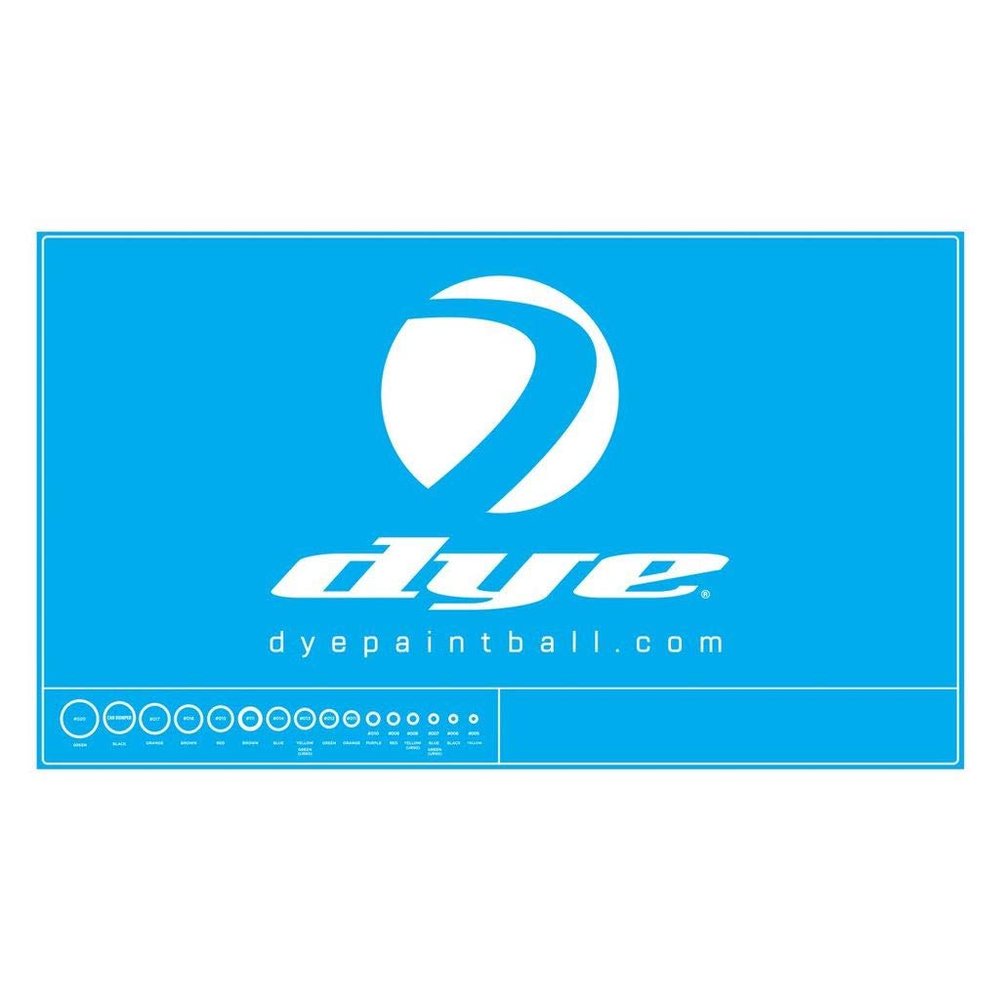 Dye Tech Mat Cyan W/O-Ring Chart