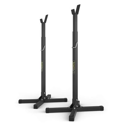 Marbo Sport SG-10 Squat Stand for Barbells (Pack of 2), Black, Alloy Steel, Traditional Style, Barbell Rack, 200 KG Resistance, 143 cm Max Height