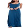 EXCHIC Women's Sexy Tank Top Maxi Long Dress Casual Sleeveless Summer Beach Dress (XL, Ink Blue) view 2
