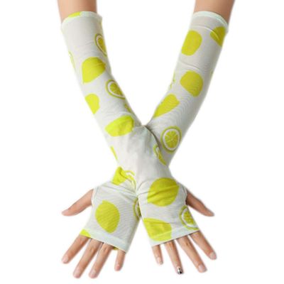 FANCY PUMPKIN Stylish Women Arm Sleeves UV Protection Sleeves for Cycling/Driving/Golf/Gardening, E-14