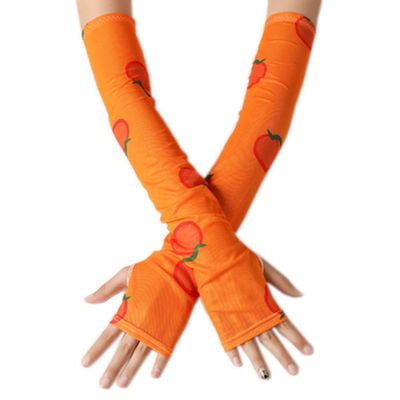 FANCY PUMPKIN Stylish Women Arm Sleeves UV Protection Sleeves for Cycling/Driving/Golf/Gardening, E-19