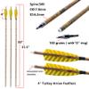 AMEYXGS Camo Carbon Arrow 30 Inch Practice Hunting Arrow Spine 500 with 4 Inch Turkey Feathers for Traditional Recurve Compound Bows view 3