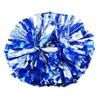 Hooshing 2 Pack Pom Poms Cheerleading Blue and Silver Pompoms with Baton Handle for Team Sports Spirit Dance Cheering view 1