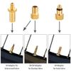 Hyacinth 16PCS Premium Brass Presta and Schrader Valve Adapter, Bike Tire Valve Adapters, Ball Pump Needle, Adapters Kit as Inflation Devices and Accessories fit for Standard Pump or Air Compressor view 2