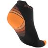 Physix Gear Short Compression Socks for Men & Women - Best Low Compression Socks Women & Men with Arch Support, Ideal for Running, Plantar Fasciitis Comfort, and Swelling - Ankle, Black/Orange, S/M view 1